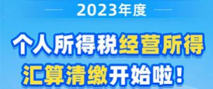 圖說| 2023年度個人所得稅經(jīng)營所得匯算清繳開始啦！